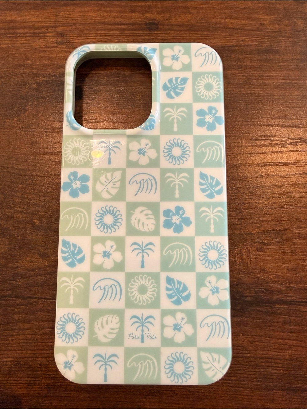 Pura Vida x Casely IPhone 15 ProMax Coastal Checkers MagSafe Phone Case